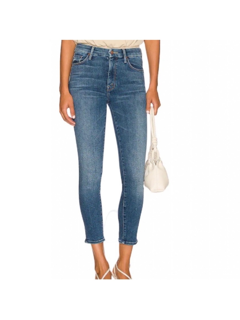 Mother The Looker Crop Jean Leaving Paradise Designer Fav Mid Rise Sz 29